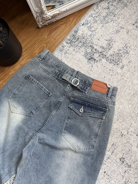 Archive Retro Baggy Jeans Широкі Сині Джинси Ретро Буткат Bootcut Архівні штани Jaded Grange 512 Клеш Синие