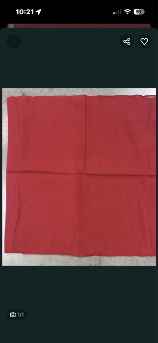 Bandana gladka czerwona