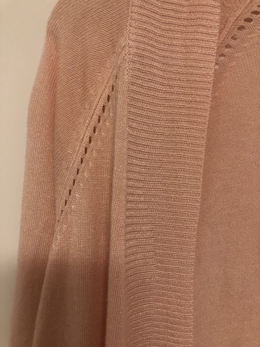 Sweter kardigan Mango S pudrowy róż łososiowy