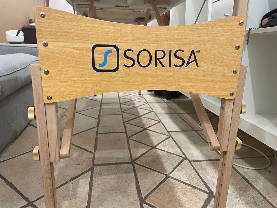 Marquesa portátil, em base madeira, de 2 planos e Orifício FaciaL