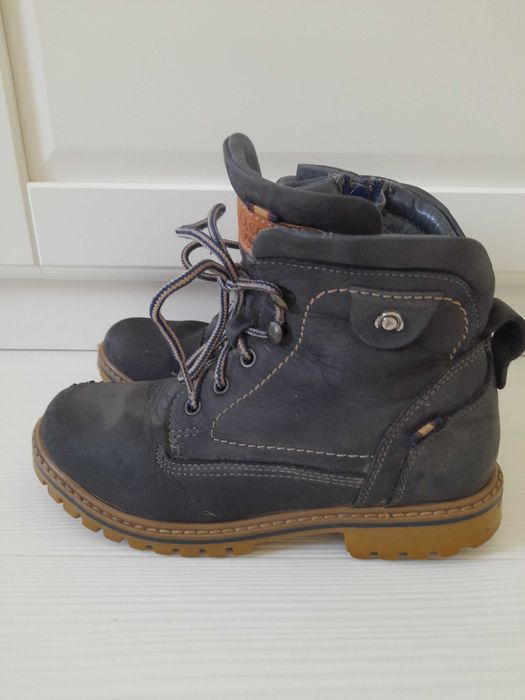 Buty trapery zimowe ocieplane chłopca Lasocki rozm. 33 skóra naturalna