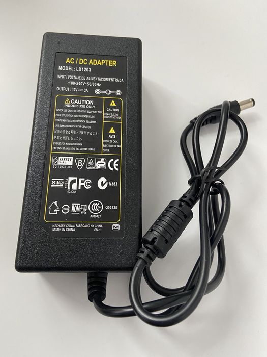 Блок живлення LX1203, 12V, 3A