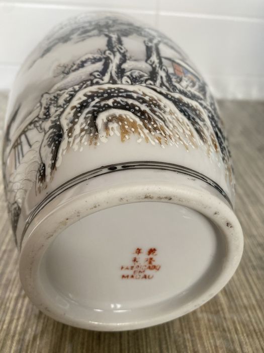 Vaso de cena de neve