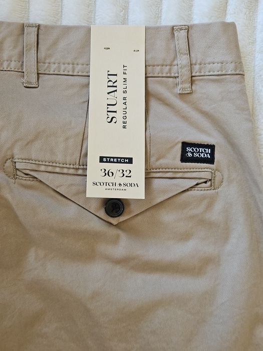 Scotch & Soda Stuart chinola super jakość nowe 36/32