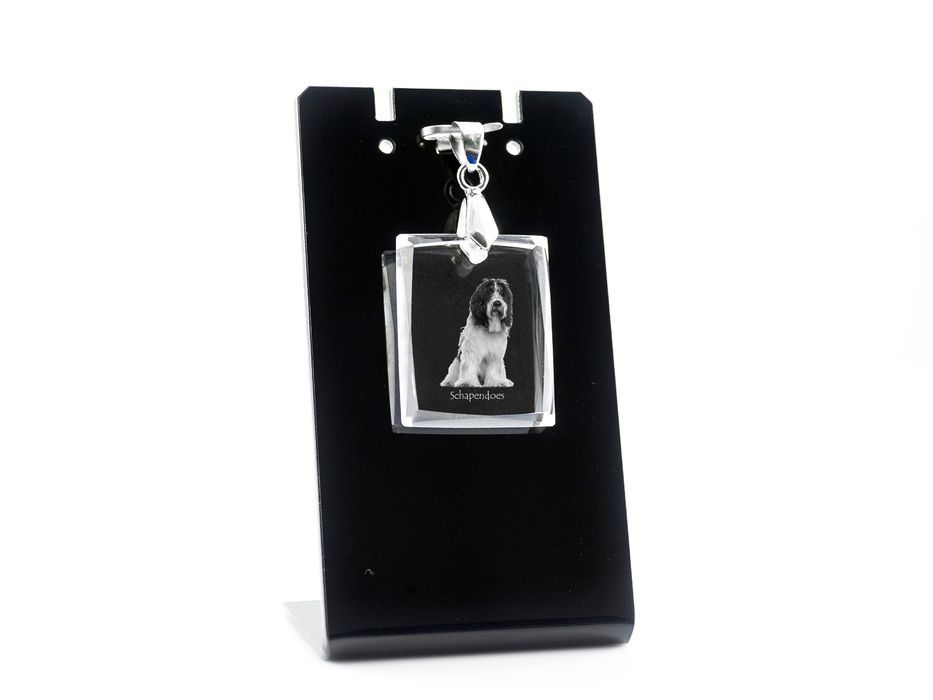 Schapendoes wisiorek kryształowy z psem Art-Dog