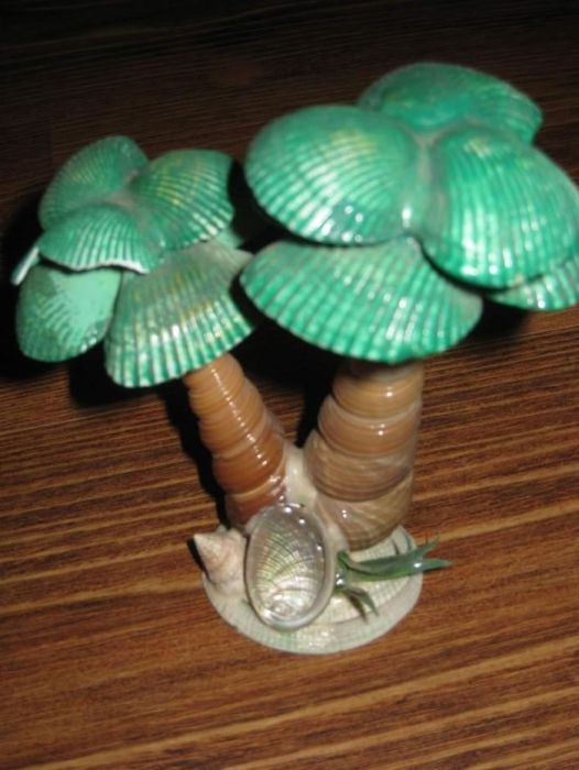 пальма из ракушек декор