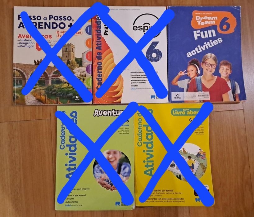 Cadernos de atividades 6 ° ano