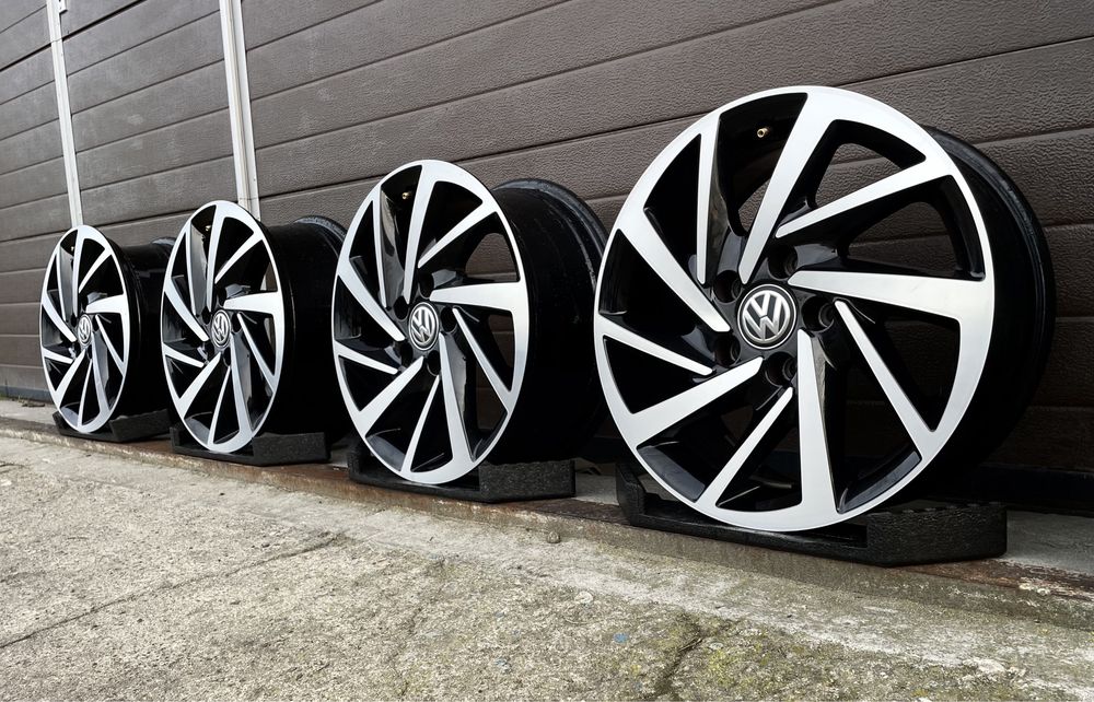 4x felgi aluminiowe 5x112 r16 6,5J et46 Alufelgi oryginał Volkswagen