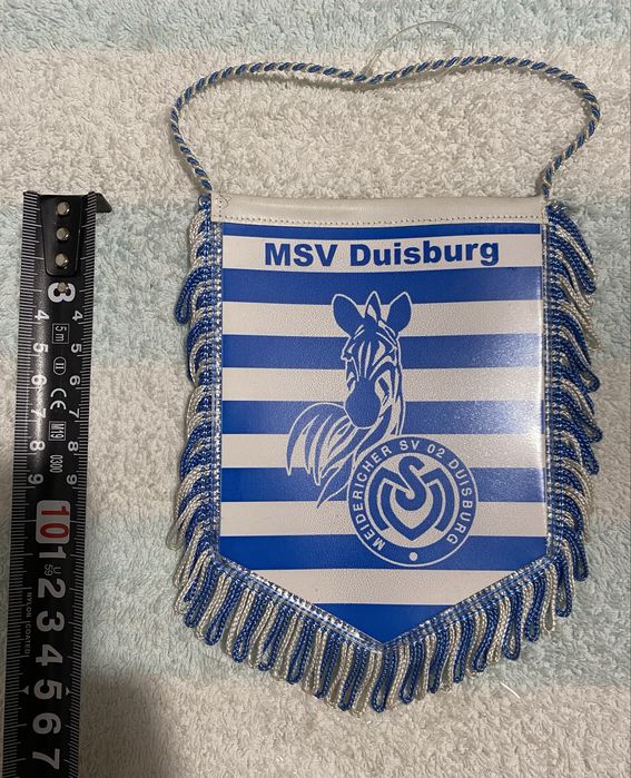 Proporczyk MSV Duisburg vintage dwustronny