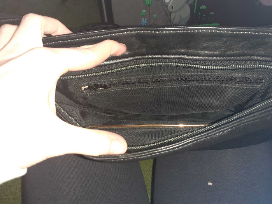 torba skórzana z elementami SKÓRY WĘŻA