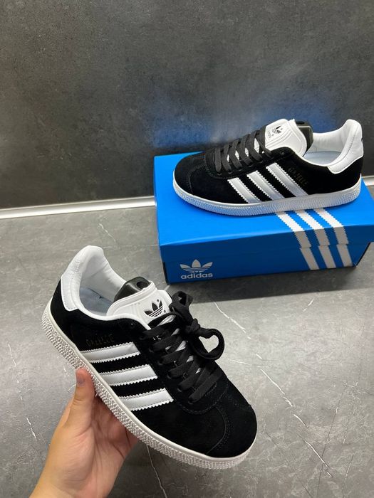 РОЗПРОДАЖ! Adidas Gazelle Black/White ЛІЦЕНЗІЯ