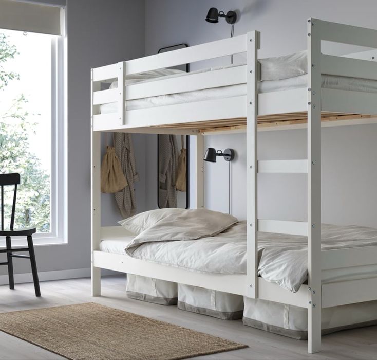 Beliche branco - 2 camas 90x200