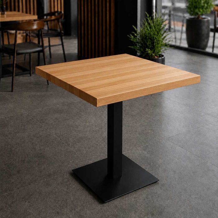Stolik, stół DĘBOWY do jadalni, restauracji, lokalu 68 x 68 cm - PRODUCENT - 5 lat gwarancji