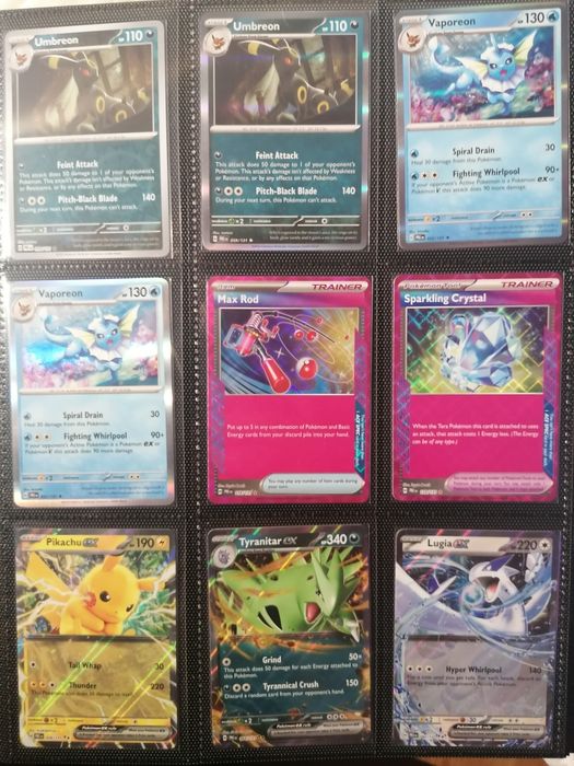 Cartas de Pokémon para troca