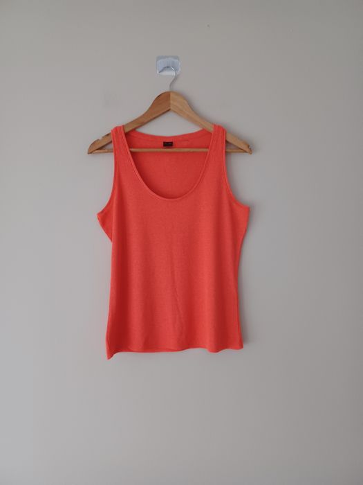 Sportowa bluzka bez rękawów casual basic Xl  koralowy 4F