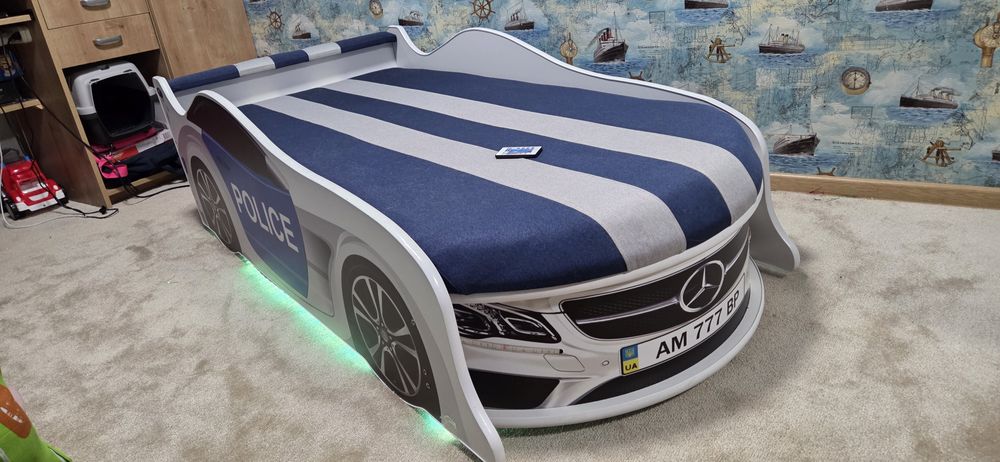 Детская кровать полицейская машина
