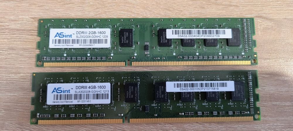 Pamięć RAM Asint 6 GB DDR3 1600