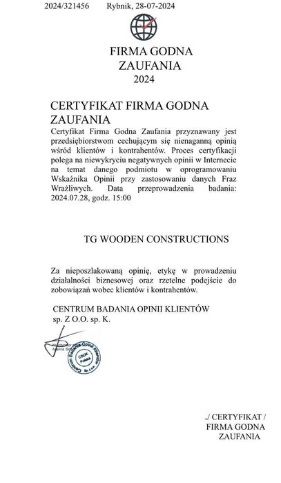 Nowoczesna stodoła domek letniskowy 5x3m TG Wooden Constructions