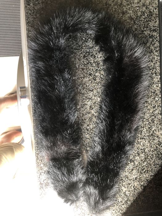 Gola da Vison Preta  para casaco