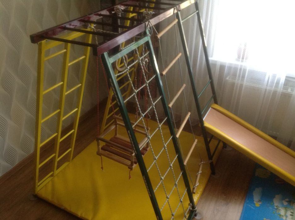 Детский спортивный комплекс + мат + горка