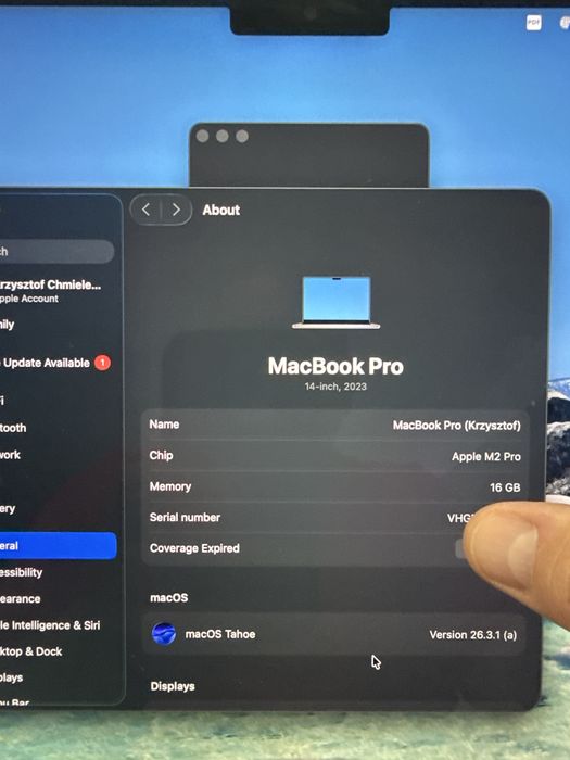Macbook Pro M2 Pro 2023 Ram 16GB 512 GB bateria 93%