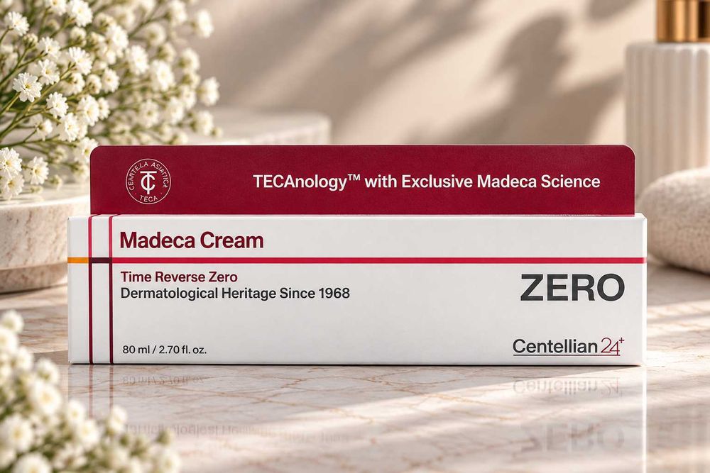 Крем Centellian24 Madeca Cream Time Reverse Zero 80 мл / антивіковий / центела / ніацинамід / кераміди / ретинол / зволоження / пружність / оригінал