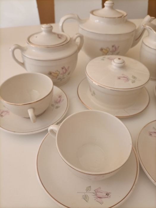 Serviço de chá fábrica Sacavém arte déco