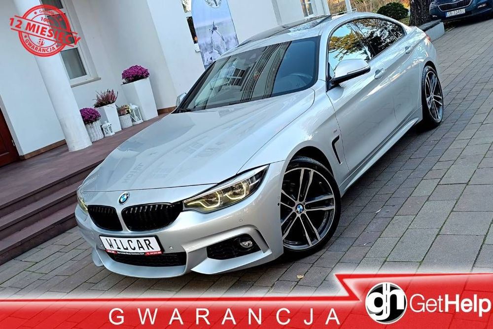 BMW Seria 4 GranCoupe 2.0D 190KM M-PACK automat full LED szyber kamery360 HeadUp