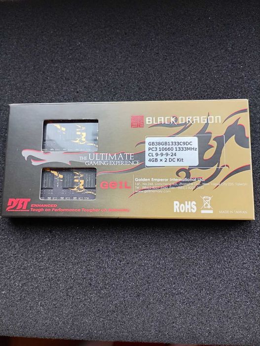 GEIL Black Dragon DDR3 8GB (2 х 4Gb) 1333mHz