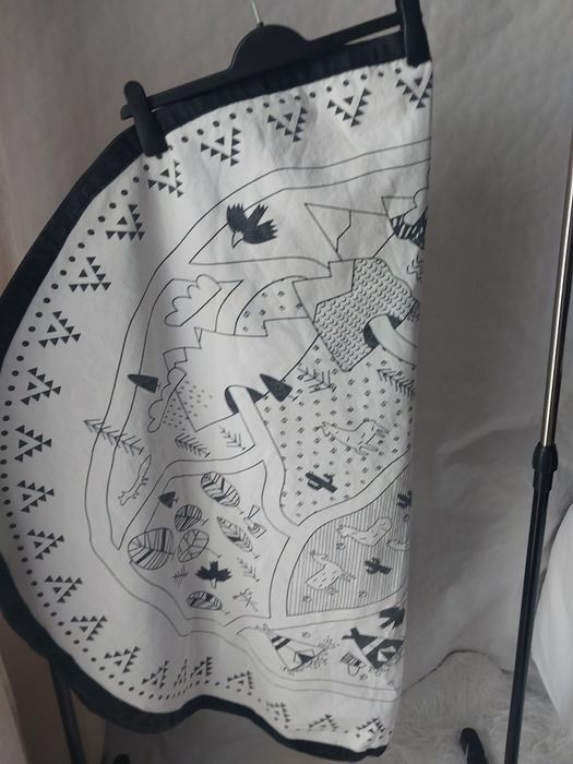 Dywan ulica płócienny dziecięcy koło