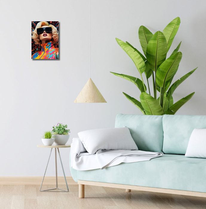 Obraz 20x30cm Retro Futuryzm