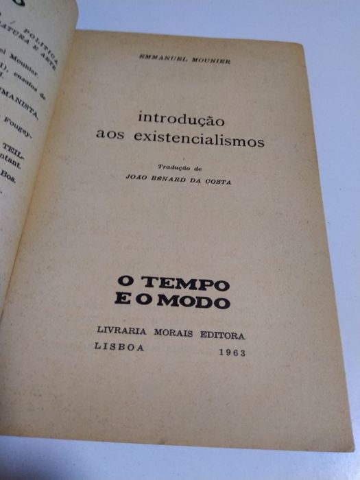 Introdução aos Existencialismos, de Emmanuel Mounier
