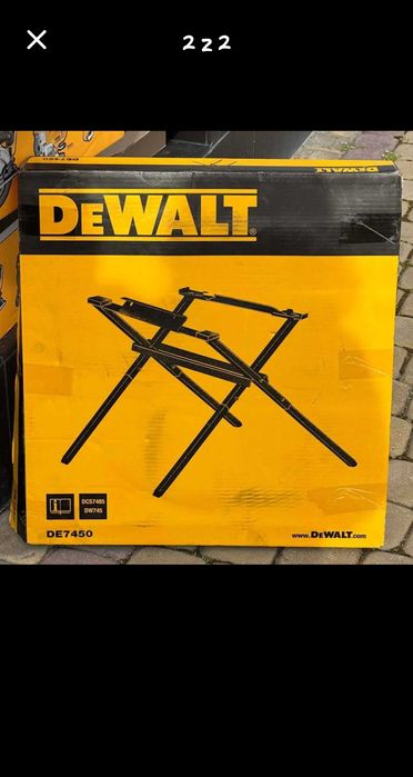 DeWalt DWE7485 + DE7450 pilarka stołowa zestaw stojak