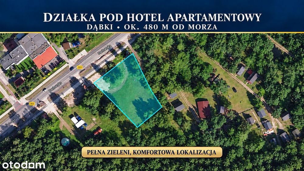 Dąbki | inwestycja 480 m od morza | projekt i pozwolenie na budowę