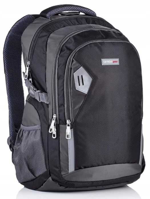 Camden Gear Plecak miejski szkolny na laptop komputer czarny 35 L