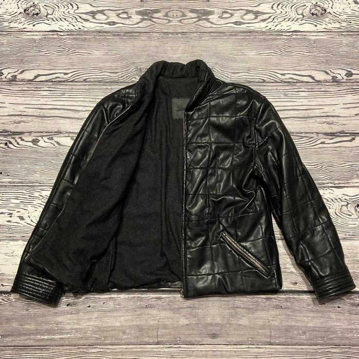 Кожаная куртка Gara Black Bomber Rick Chrome Hearts Opium Archive