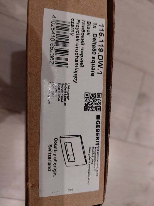 Przycisk spłukujący do stelaża Delta 50 czarny Unifix Geberit