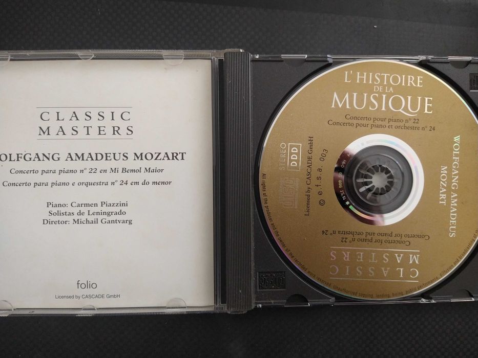 CD Mozart "Concerto para Piano n. 22" - Classic Masters