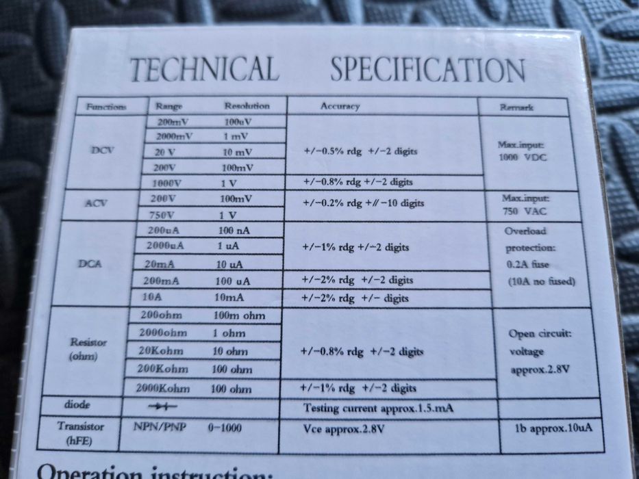 Multimetro Digital DT-830B