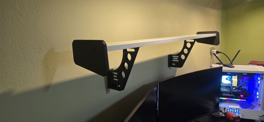 Mocowanie na półkę, spojler