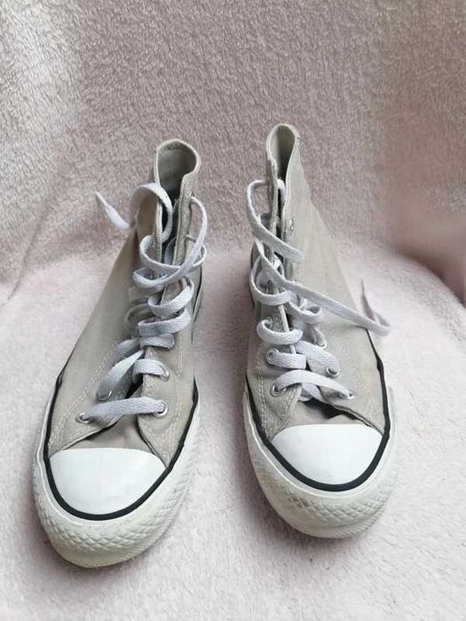 Converse Chuck Taylor All Star – beżowe trampki wysokie, rozmiar 36