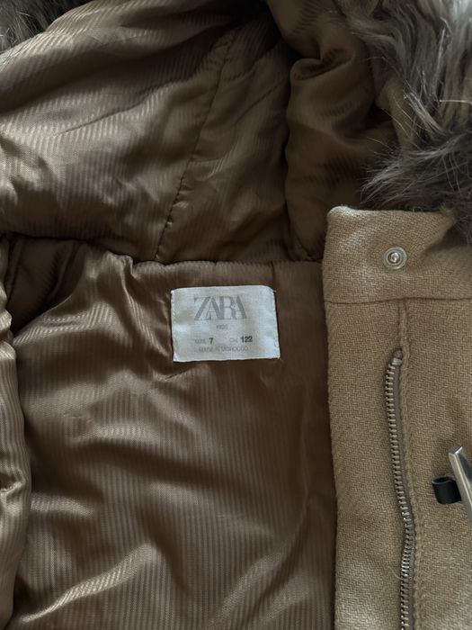 Пальто zara вовна беж для дівчинки