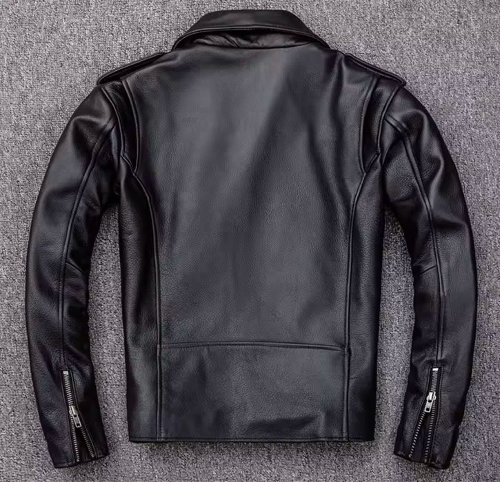 Męska kurtka skórzana bikerka ramoneska skóra naturalna moto vintage