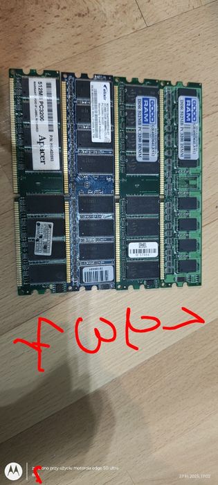 Pamięć RAM DDR  400mhz 512mb