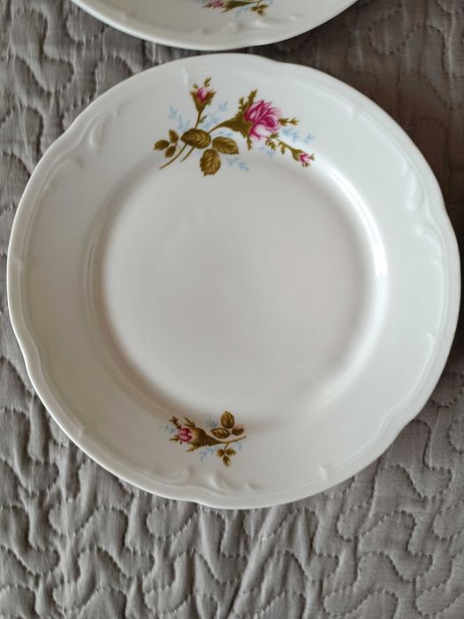 Talerze deserowe Porcelana Włocławek 6 szt.