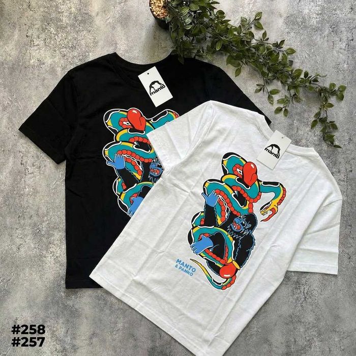 Футболка MANTO Diablo • Чорна / Біла •  XS - XXL