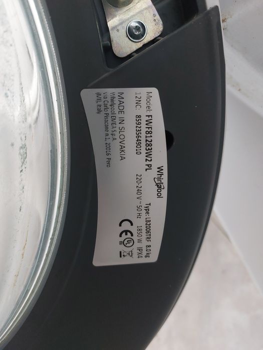 Pralka whirlpool o pojemności 8 kg