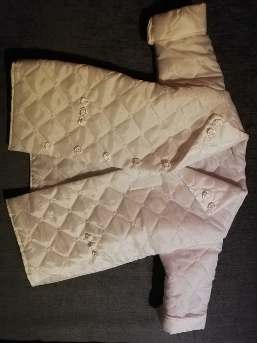 Komplet do chrztu+plaszczyk+czapeczka+sukienka