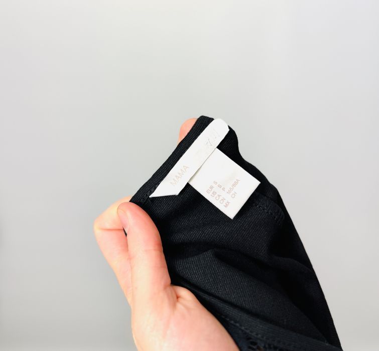 Czarna ołówkowa sukienka z koronką S 36 H&M Mama