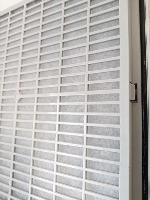 Grelha de ventilação com filtro